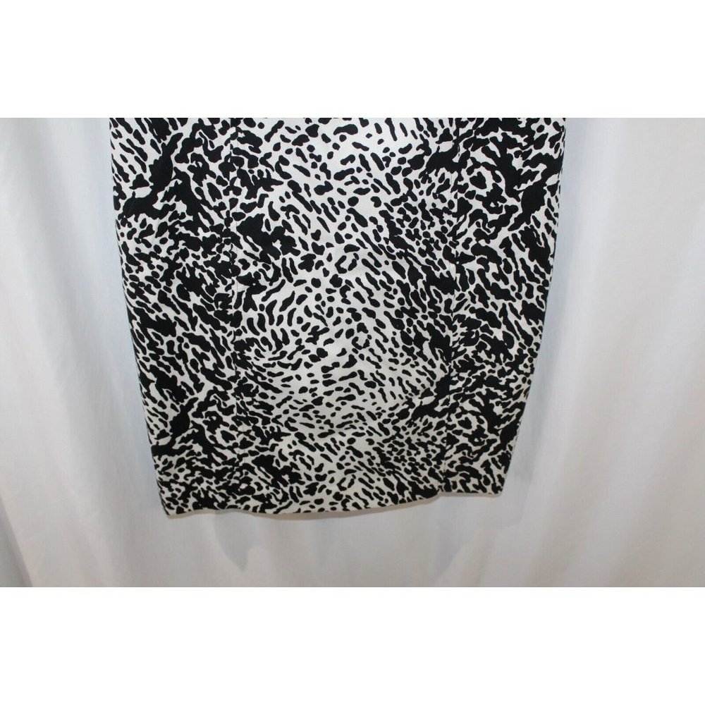 NWT Talbots $149 Womens Black White Animal Print Sleeveless Dress 10 - Picture 4 of 6